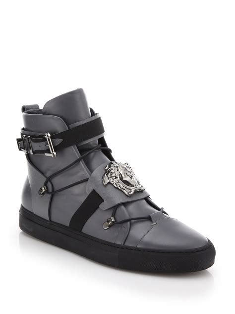 replica versace tennis shoes|versace high top sneakers.